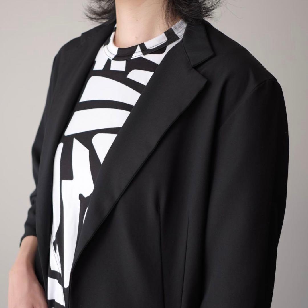 Y's ワイズ ヨウジヤマモト ジャケット 薄手 七分袖 襟変形 羽織り