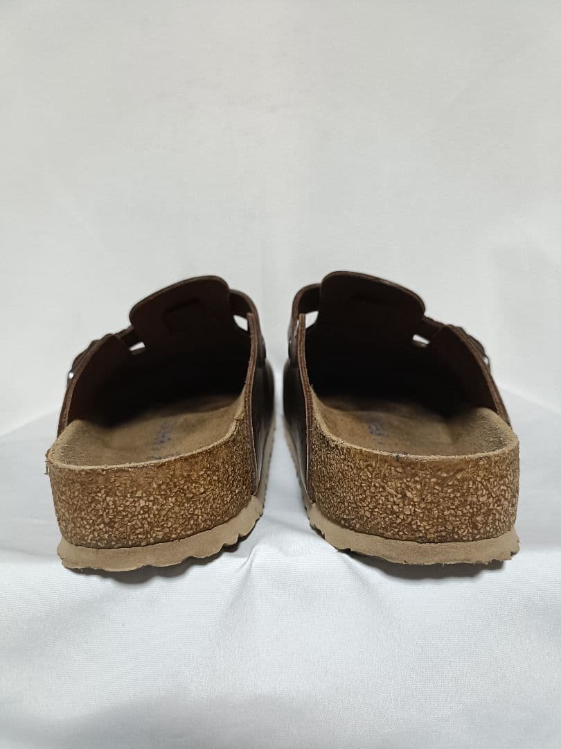 ビルケンシュトック ボストン ブラウン レザー サボサンダル 42