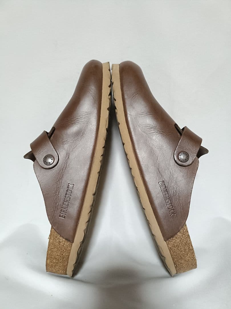 ビルケンシュトック ボストン ブラウン レザー サボサンダル 42