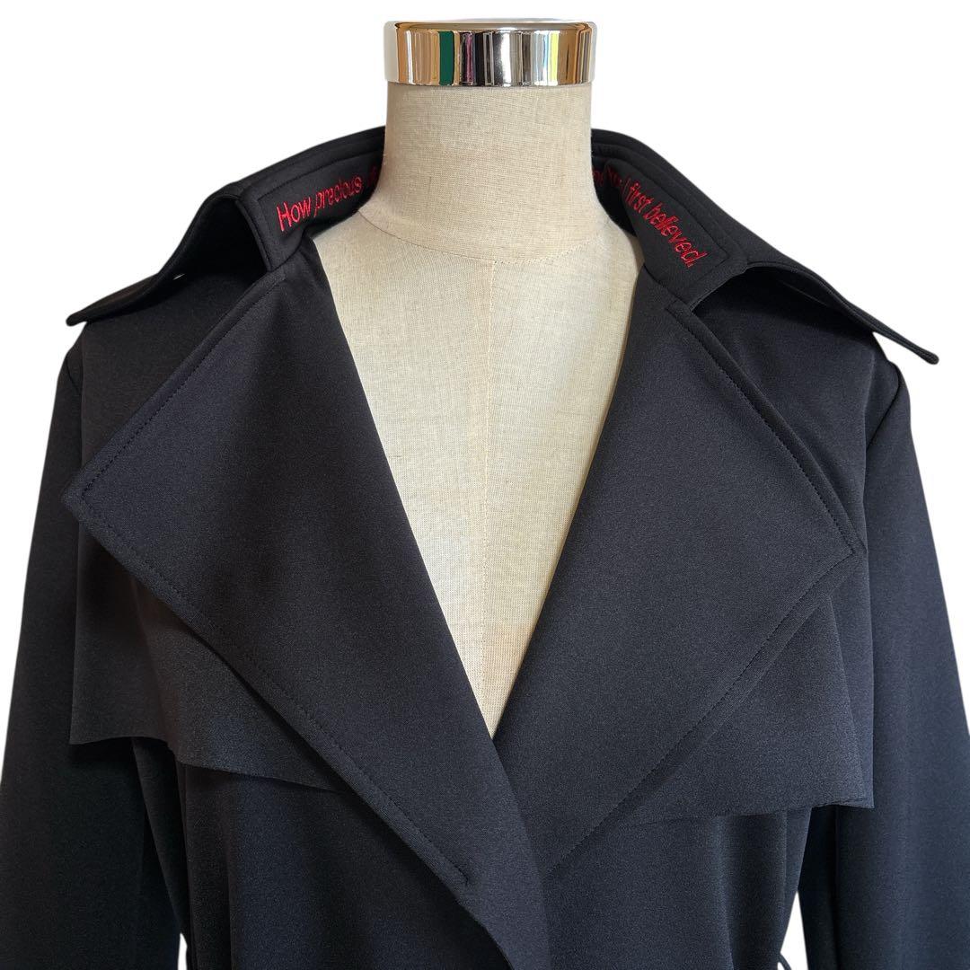 極美品 レジィーナロマンティコ ブラック トレンチコート サイズ38