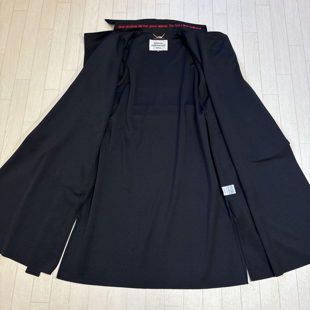 極美品 レジィーナロマンティコ ブラック トレンチコート サイズ38