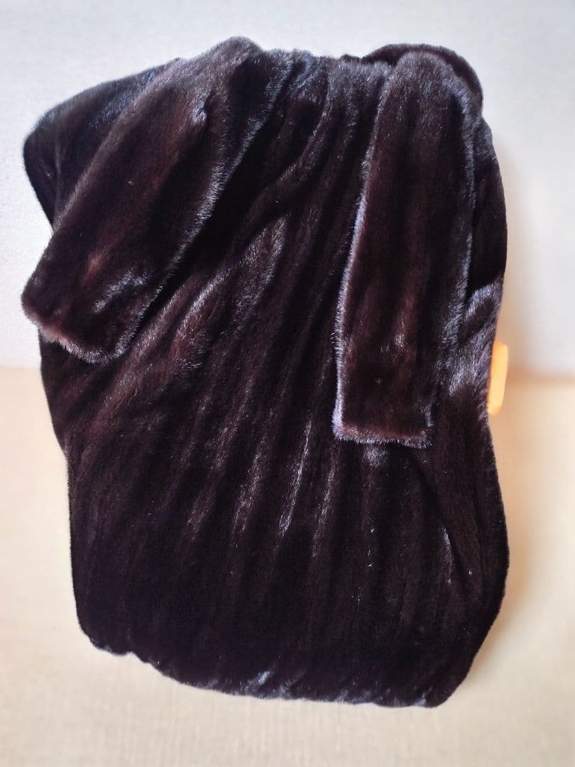 ロングコート　ミンク　毛皮　リアルファー　逆毛　Ｓ