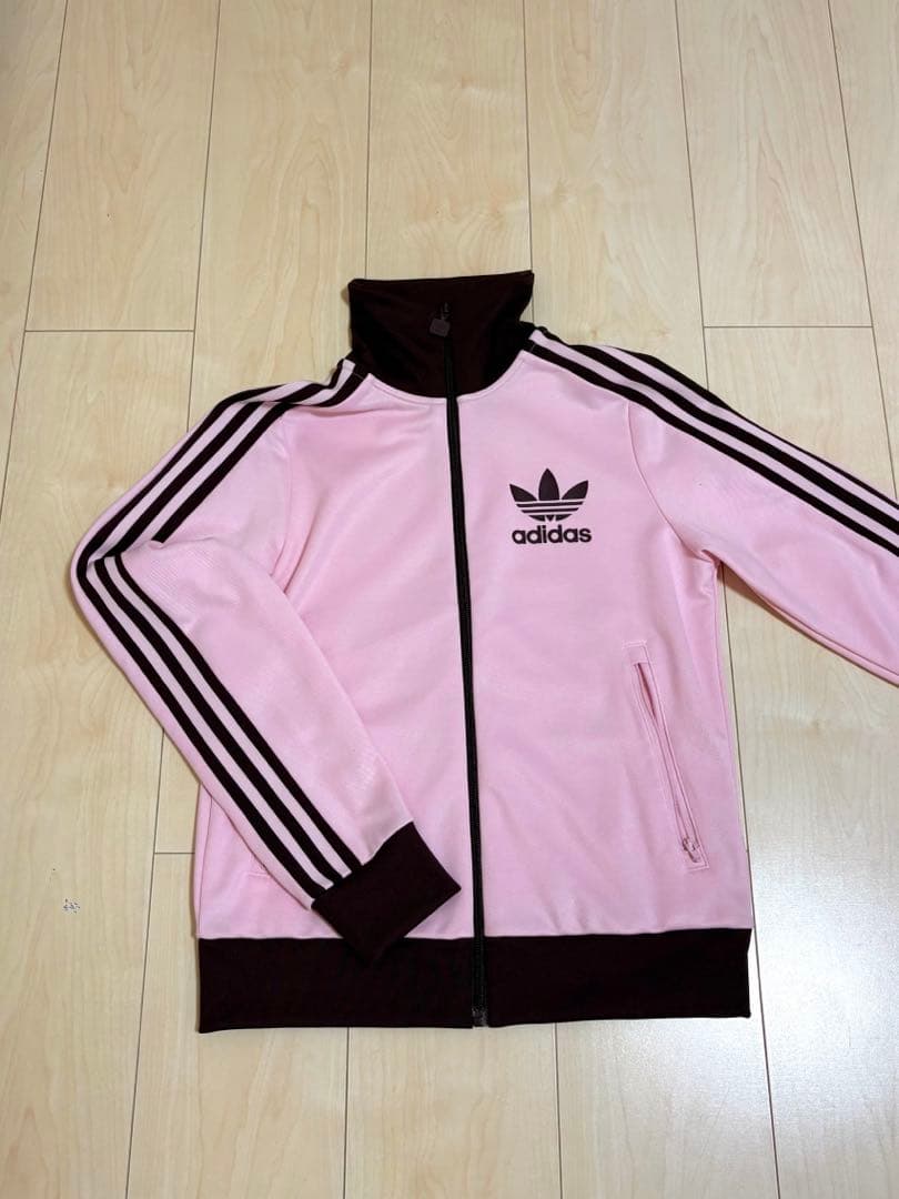adidas トラックジャケット ピンク XS
