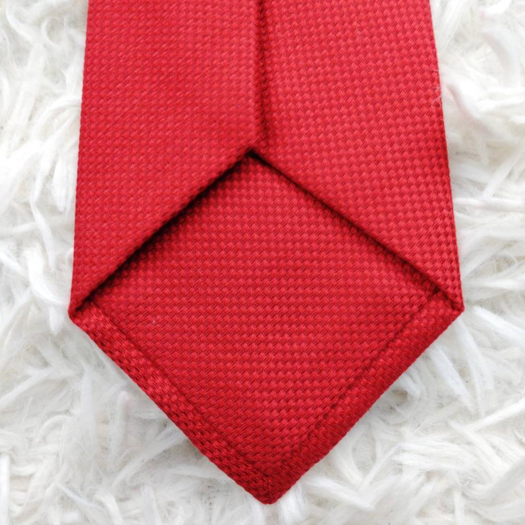ルイヴィトン 高級ネクタイ 総柄 レッド