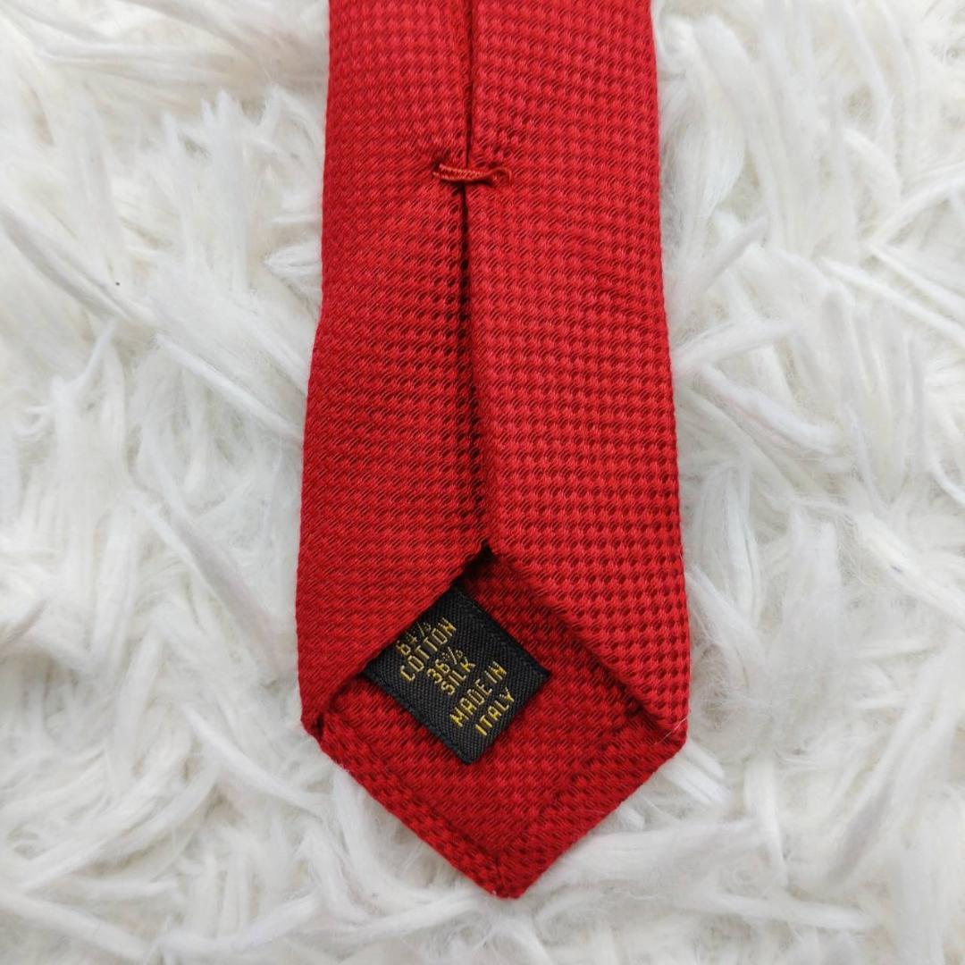 ルイヴィトン 高級ネクタイ 総柄 レッド