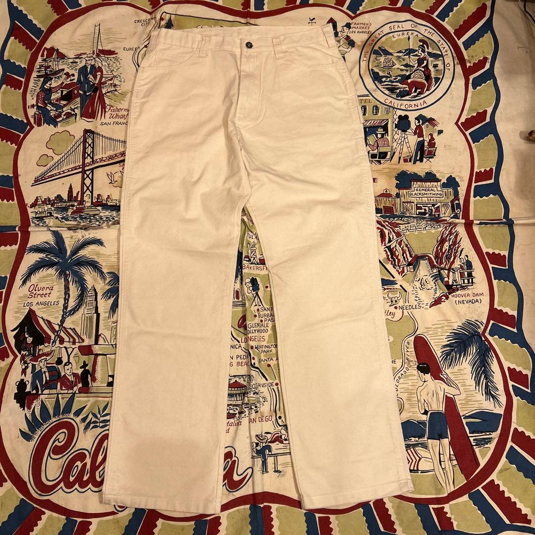 新品　Dickies 生成り　ホワイト　ペインターパンツ　34×32