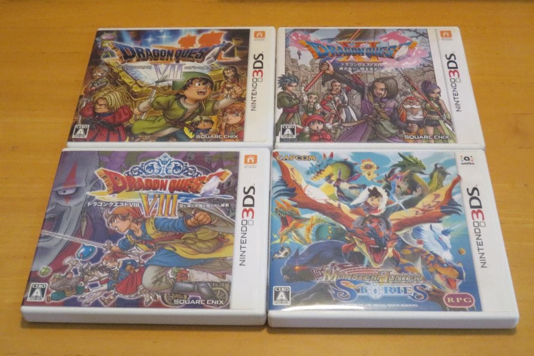３DS ドラゴンクエスト ３本 ＆ モンスターハンターストーリーズ ４本セット