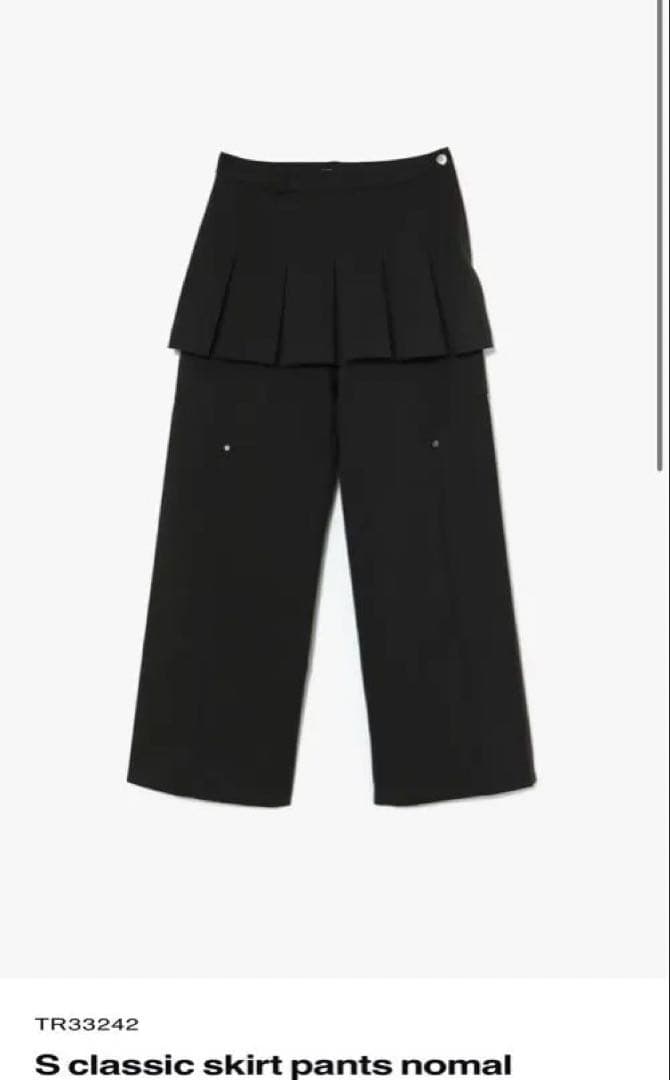 S classic skirt pants nomal グレー M