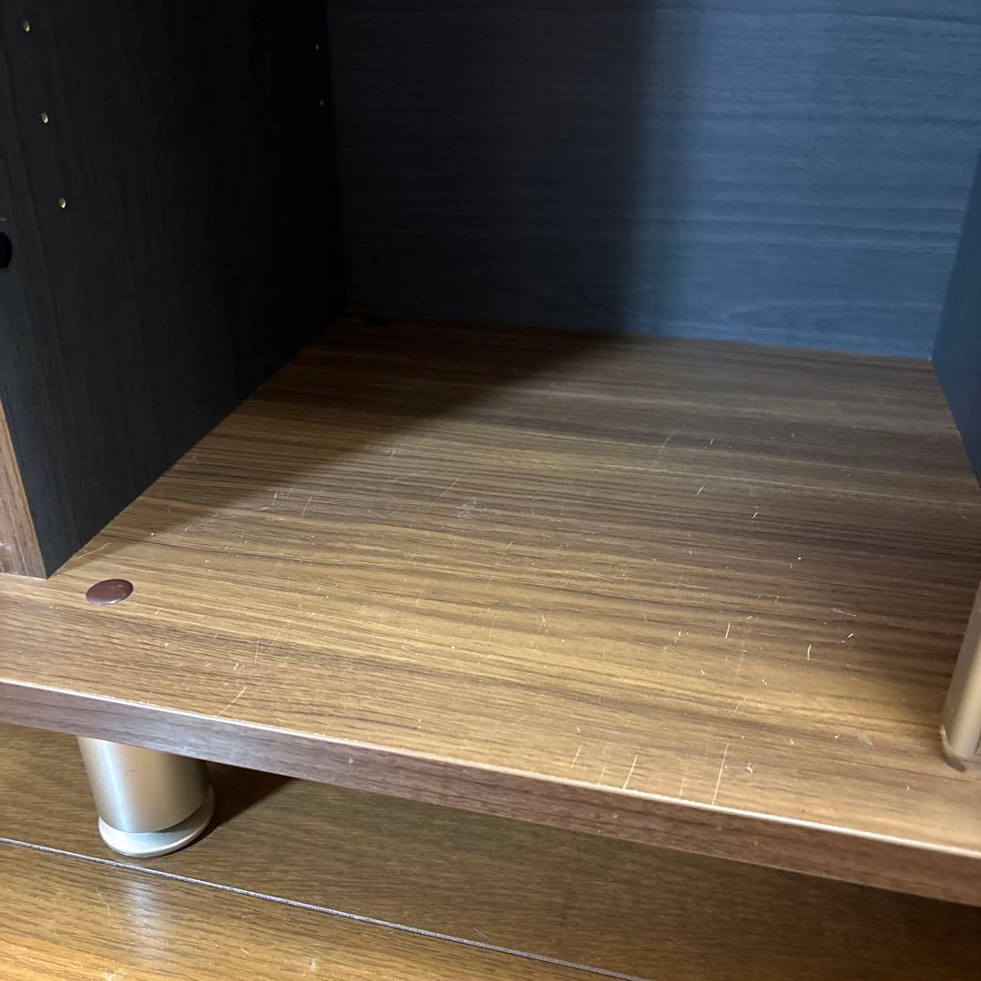 すきまくんシリーズ ブラウン木製スライド扉シューズラック