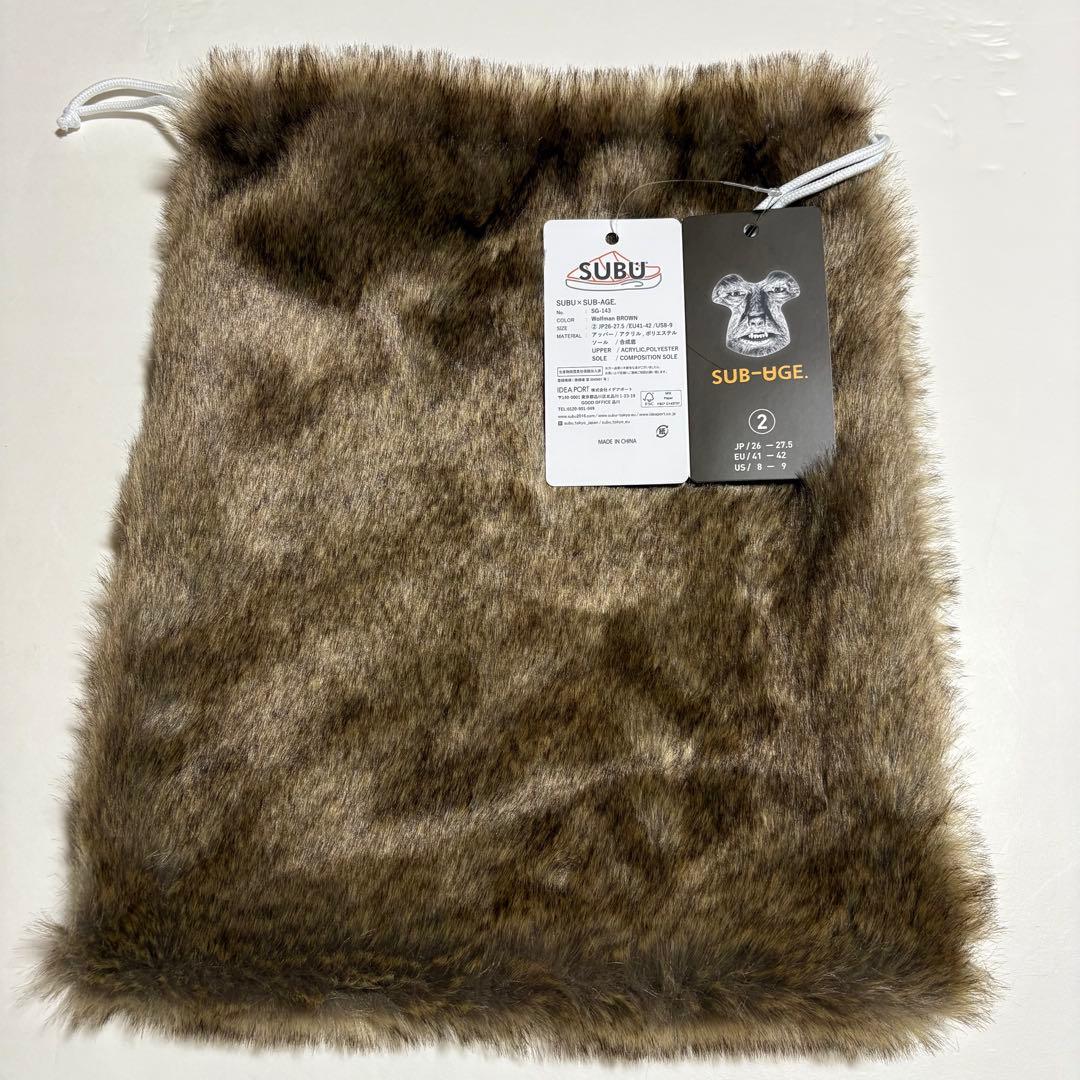 SUBU × SUB-AGE. スブ WolfMan sandal サンダル 2