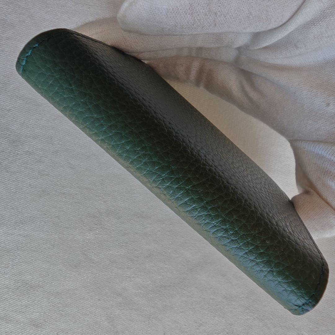 未使用　アブラサス abrasus ツインズミニ財布 グリーン 二つ折り財布