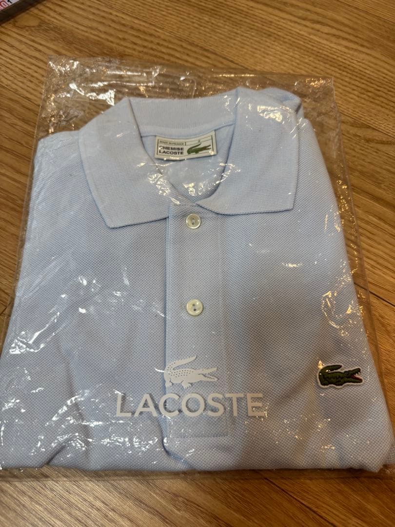 b*e様 フランス製 LACOSTE ラコステ ポロシャツ 水色 サイズ6 メン