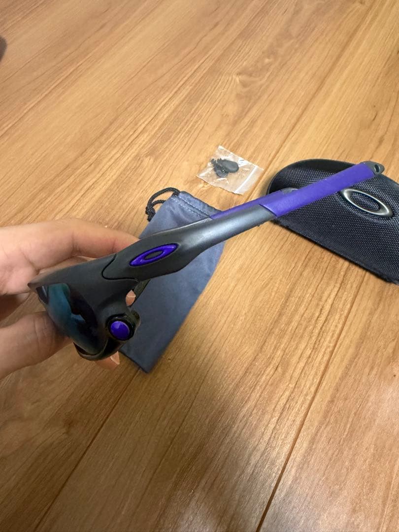 Oakley スポーツサングラス 黒/紫