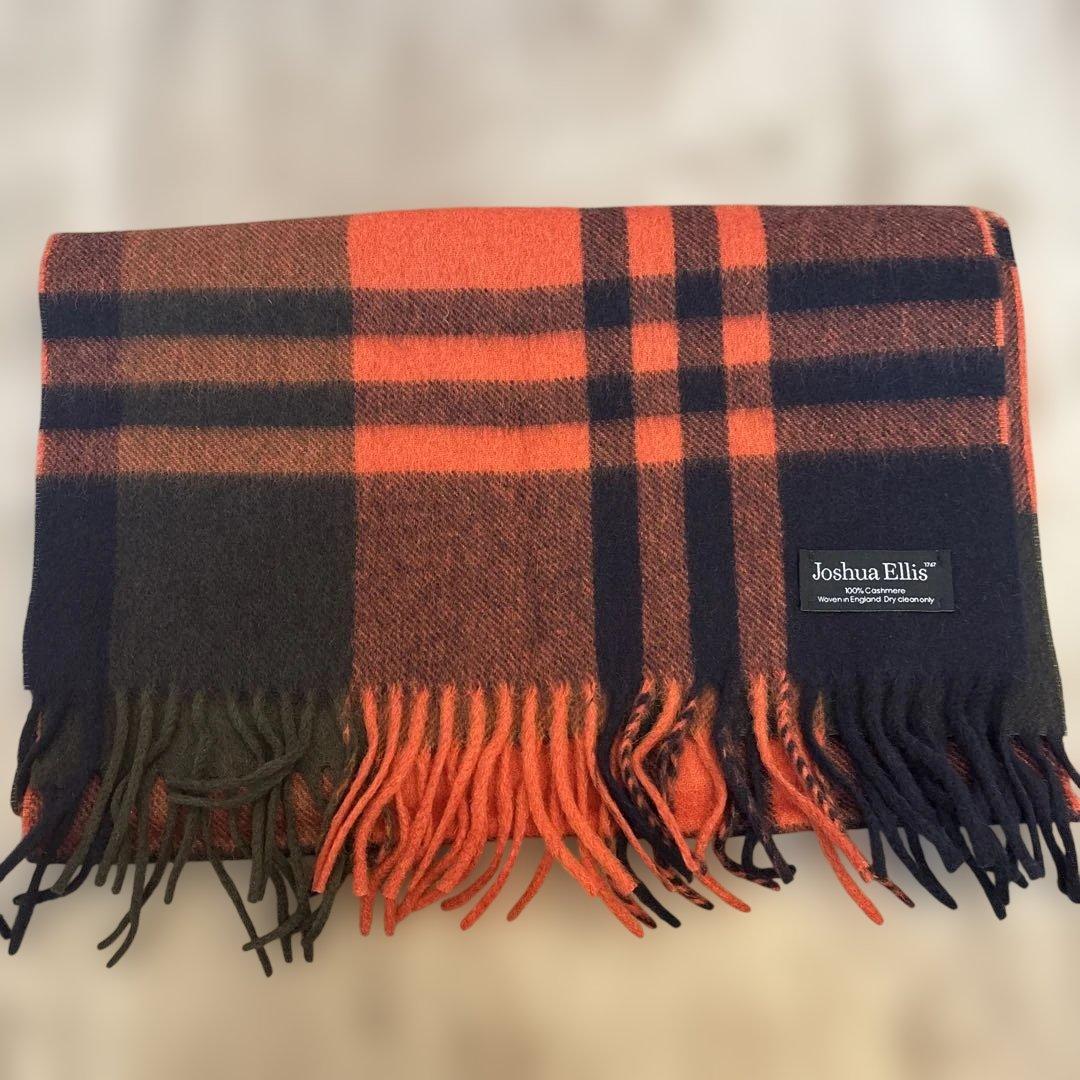 Joshua Ellis ジョシュアエリス 100%カシミヤ マフラー