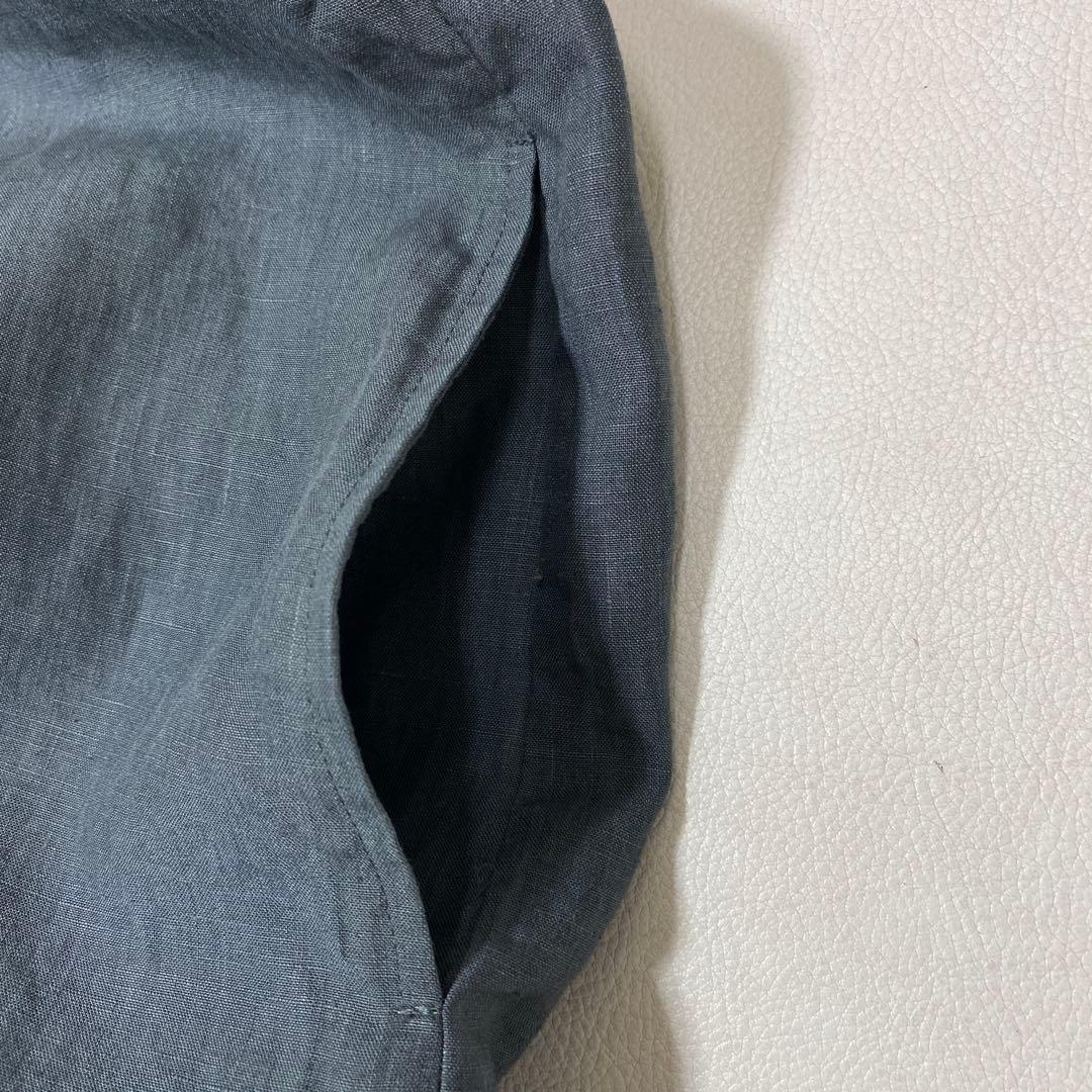 未使用 PAPAS NON NO リネン ロングコート 羽織り 麻