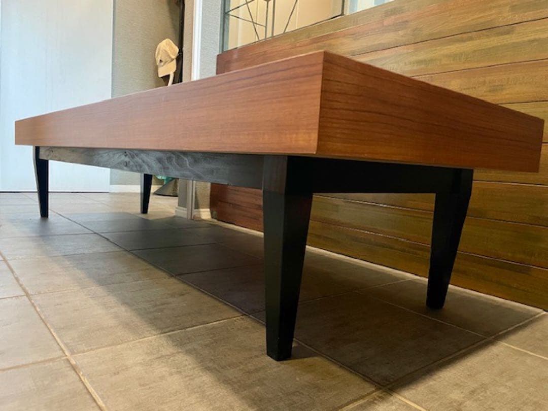 超美品■ウォールナット材 ローテーブル/ローボード特注品 180cm◾️カフェ店舗