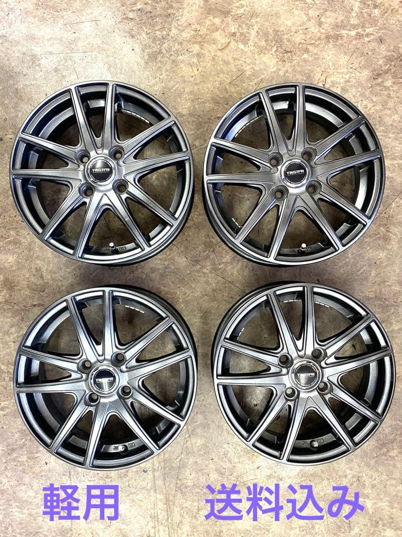 美品アルミホイール TRISTAR 14インチ 4.5J 4H オフセット45
