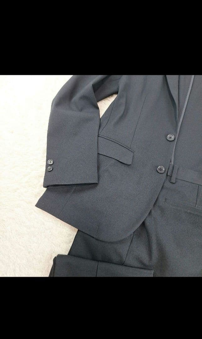 ユナイテッドアローズ　ビジネストラベルスーツ　ストレッチ　ブラック　M　洗える