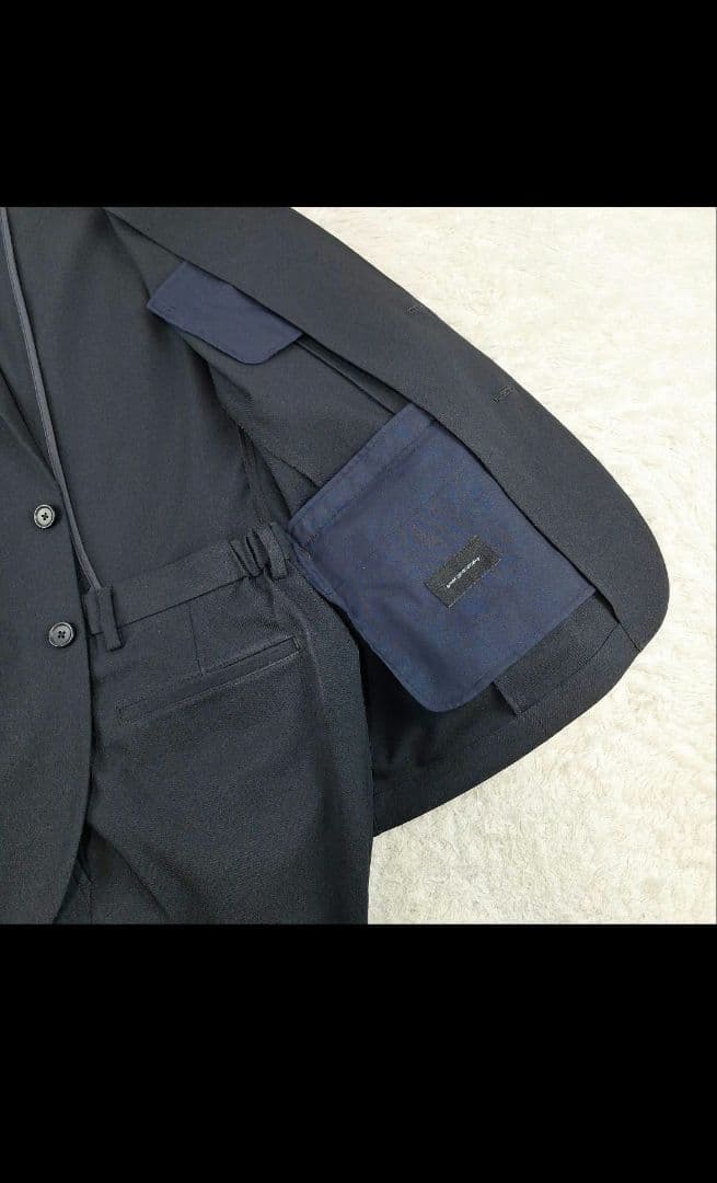 ユナイテッドアローズ　ビジネストラベルスーツ　ストレッチ　ブラック　M　洗える