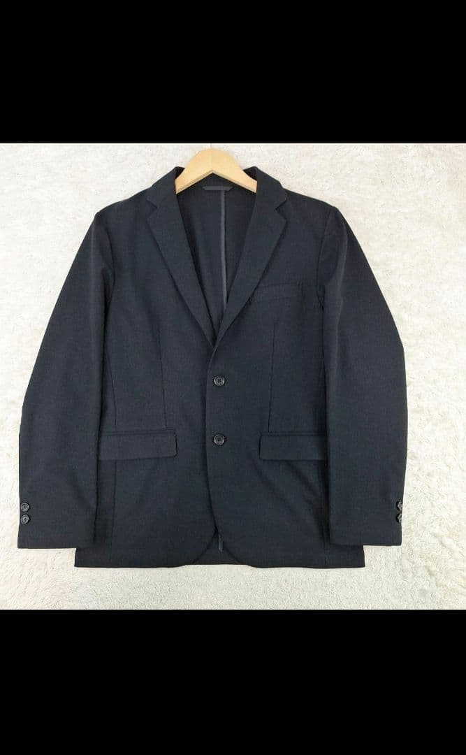 ユナイテッドアローズ　ビジネストラベルスーツ　ストレッチ　ブラック　M　洗える