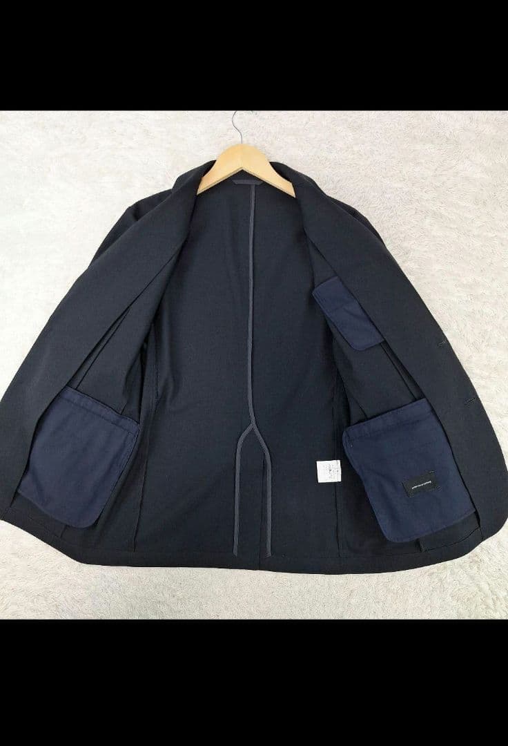 ユナイテッドアローズ　ビジネストラベルスーツ　ストレッチ　ブラック　M　洗える