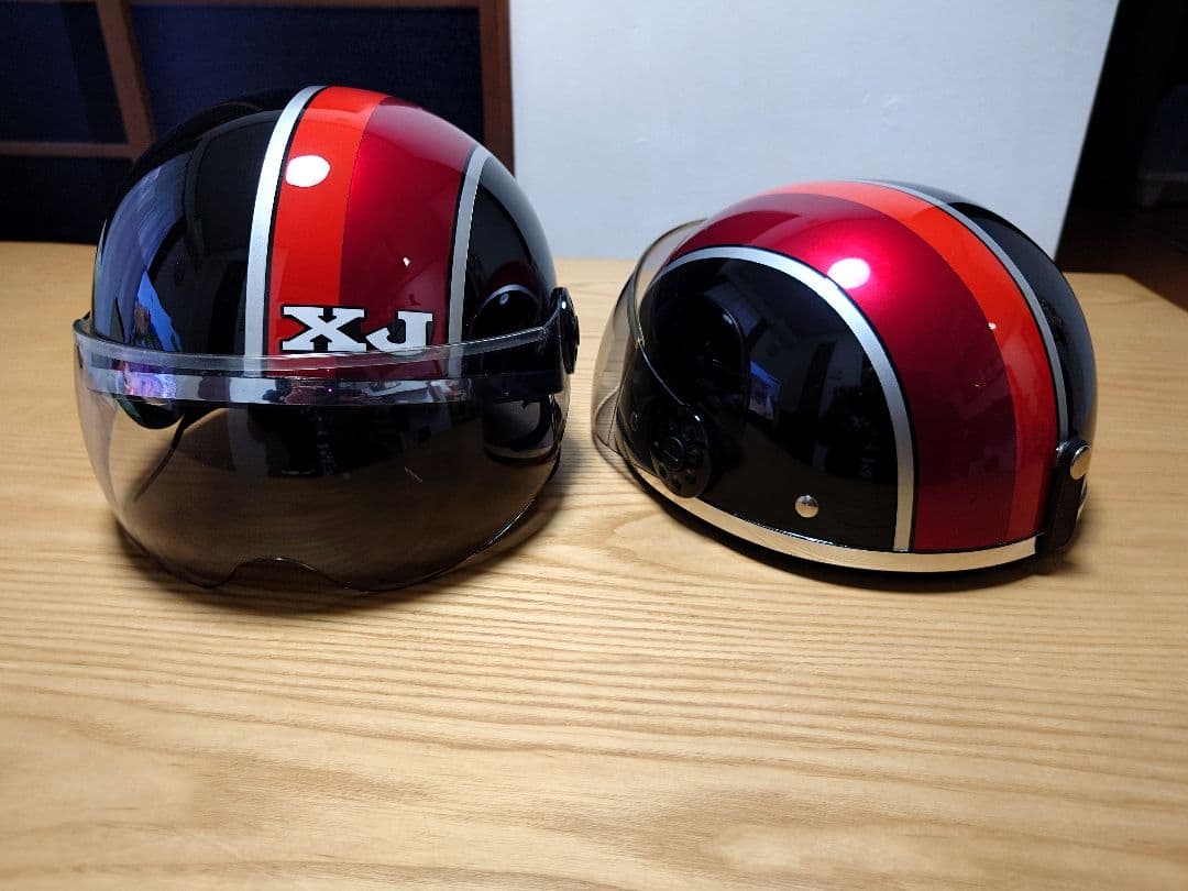 XJ400Dカラー カスタ厶 リード工業O-ONE ハーフヘルメット 2個セット