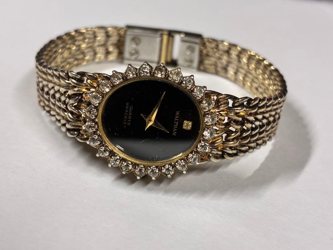 Waltham ウォルサム　クォーツ腕時計　GP on silver