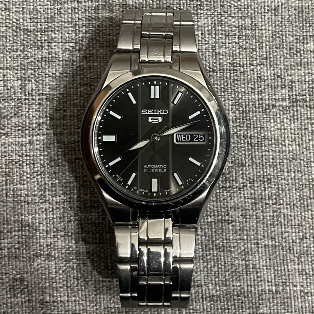 カ*ン様 SEIKO 自動巻き腕時計 セイコー5 裏スケルトン 7S26-03E