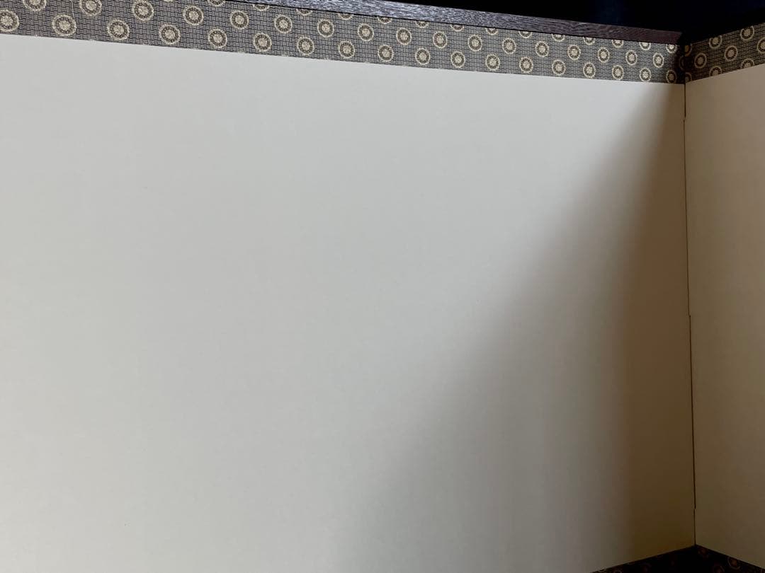 割引❗️【美品】「母」 菊花 丸紋 風炉先屏風 桑縁 茶道具 （127①）