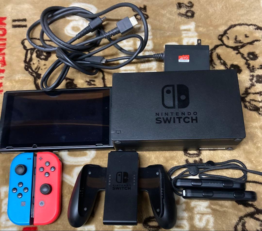 Nintendo Switch 本体 赤/青 Joy-Con付き　sdカード付き