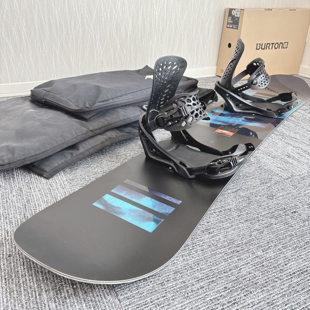 14美品❗️超豪華❗️サロモン/FLUX メンズスノーボードセット★スノボ156cm