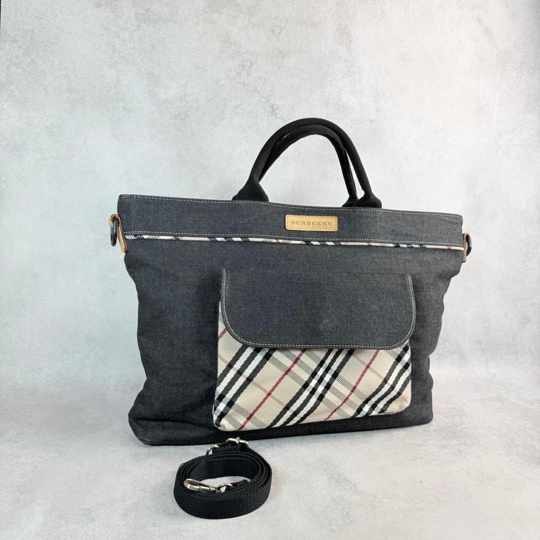 BURBERRY バーバリー　トートバッグ　2wayバッグ　A4サイズ収納可能