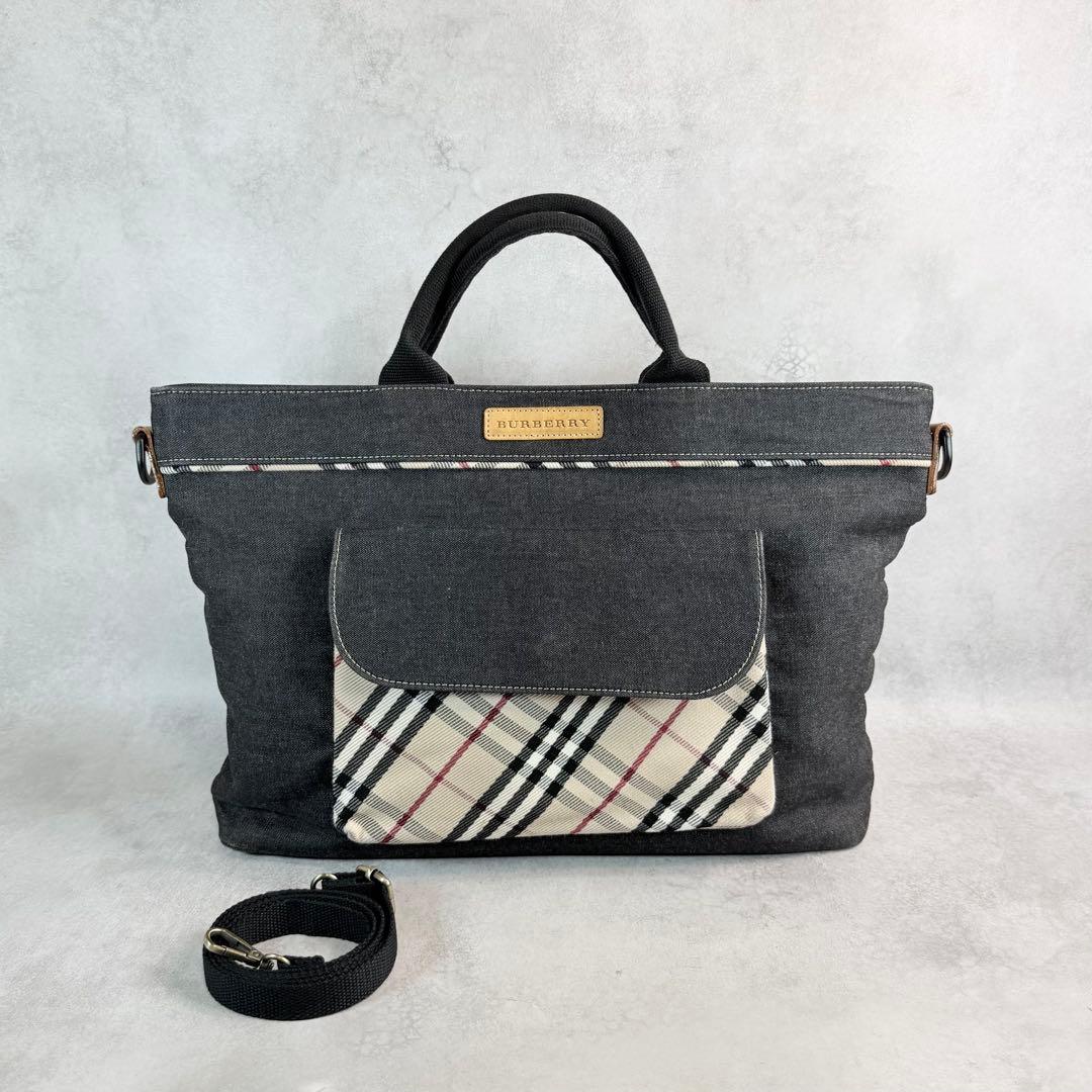 BURBERRY バーバリー　トートバッグ　2wayバッグ　A4サイズ収納可能