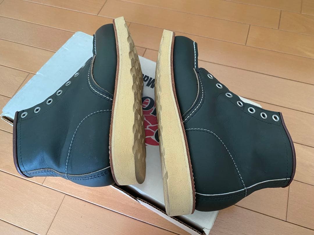 良品 レッドウイングredwing 8180 カーキ 四角犬タグ US4 1/2
