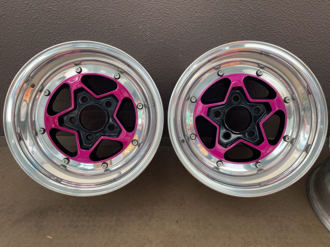 当時物　RUVER SIDE社製　アルミホイール4本