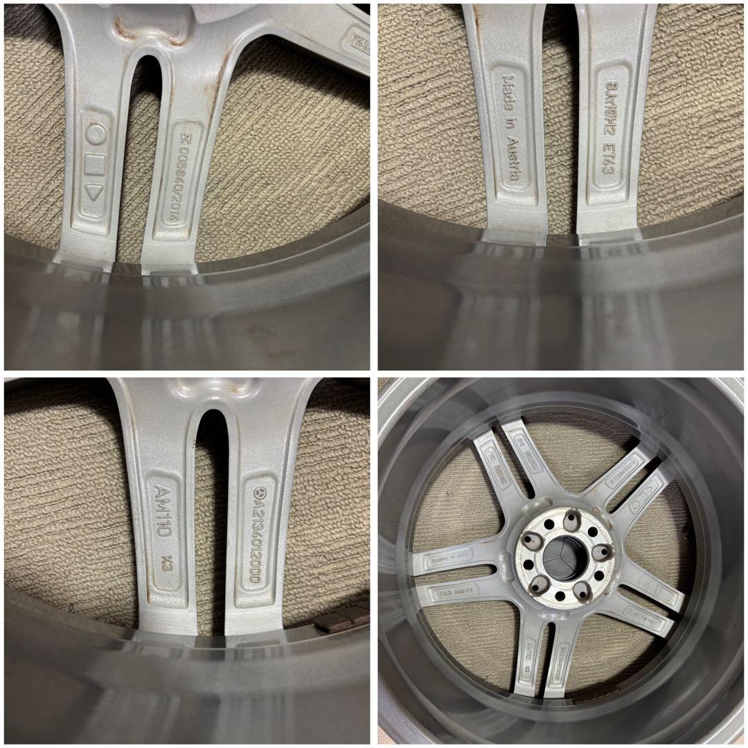 メルセデスベンツ　Eクラス　19インチ　5本ツインスポークアルミ　4本セット中古