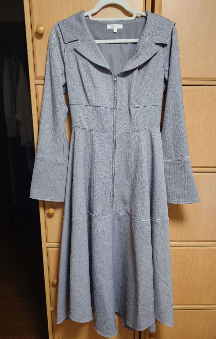 rienda　セーラーディティールフレアワンピース