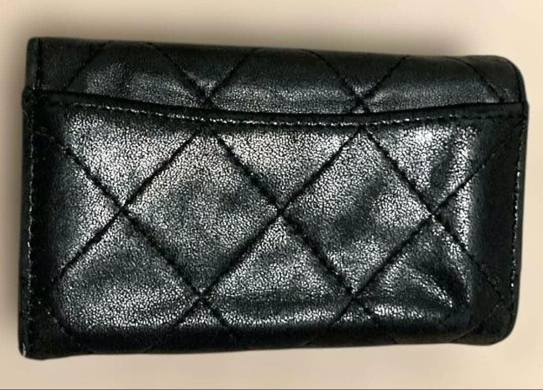 【お値下げ】CHANEL シャネル ブラック キーケース キルティング
