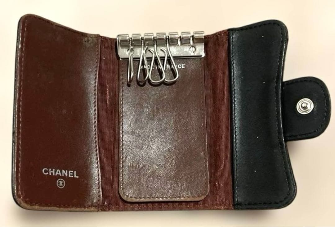 【お値下げ】CHANEL シャネル ブラック キーケース キルティング