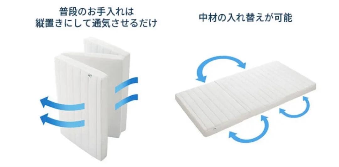 エアウィーヴ スマート Z01 airweave 三つ折りマットレス シングル