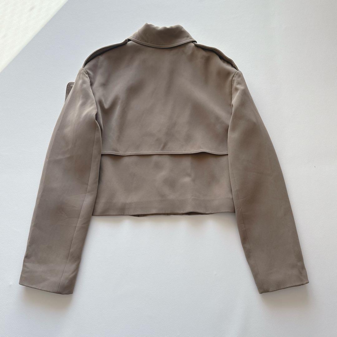 セオリー トレンチ　ジャケット　Dry Crepe Crop Trench W