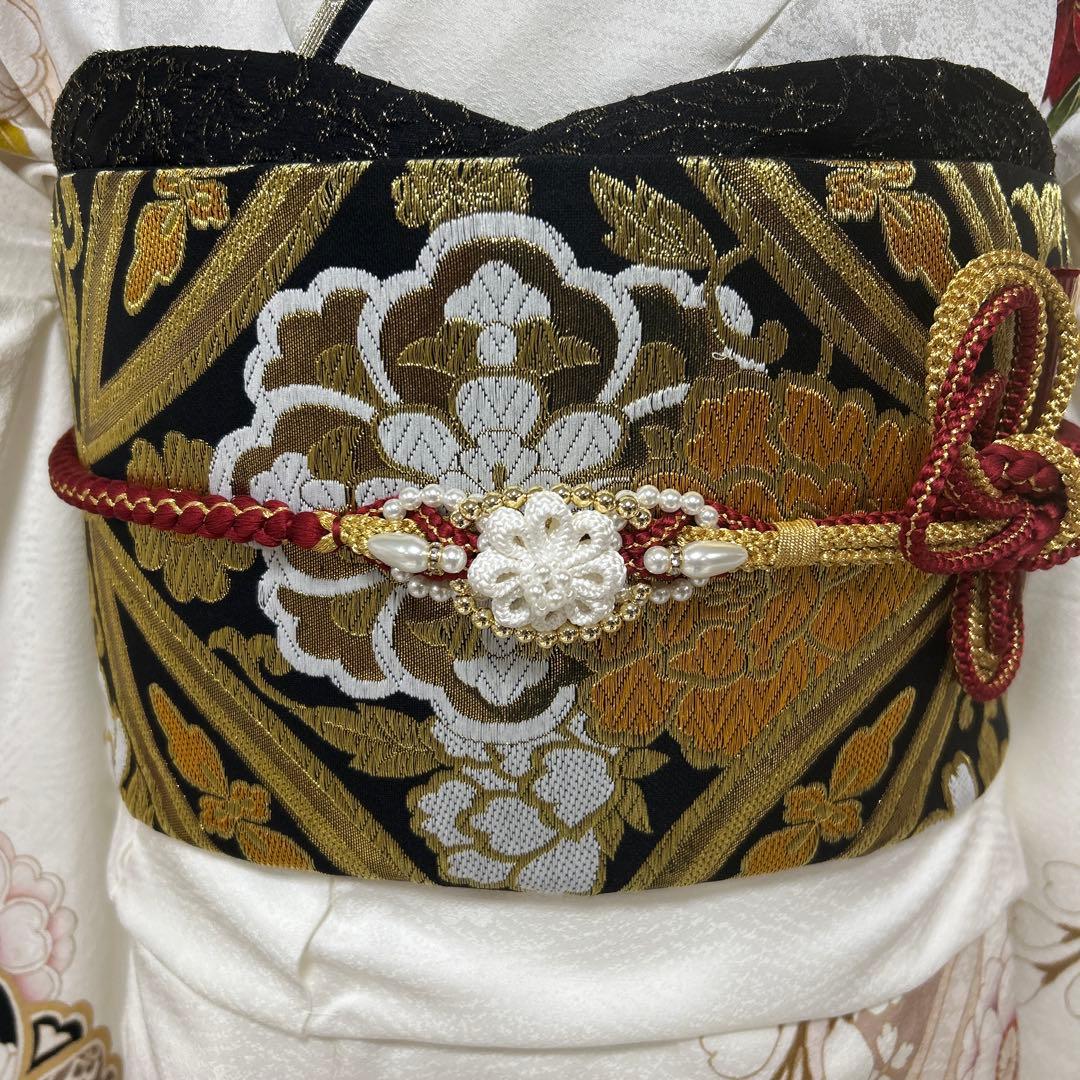 白地　上品な古典振袖フルセット