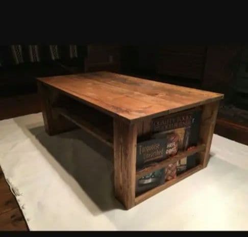 アンティーク風　ローテーブル　100×53cm