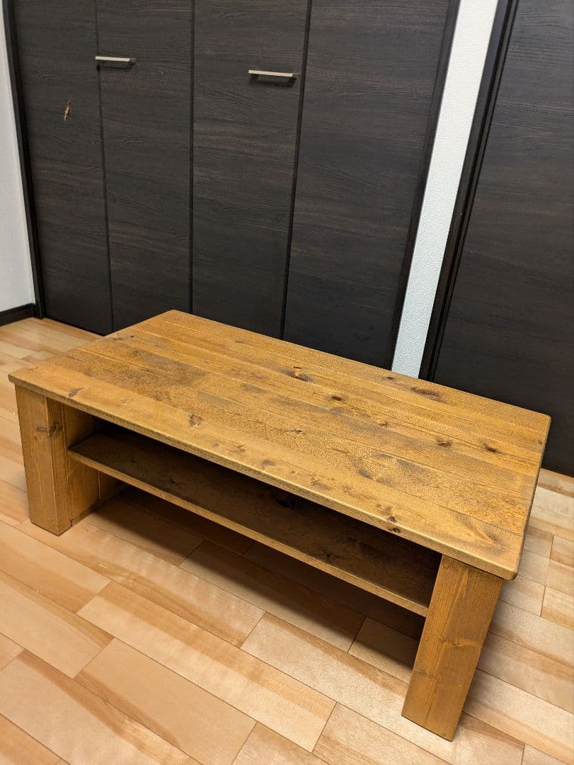 アンティーク風　ローテーブル　100×53cm