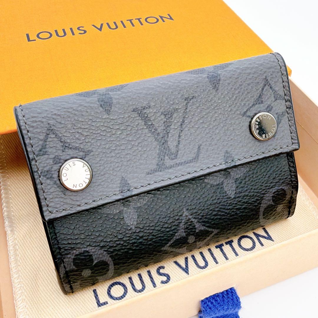 極美品 ルイヴィトン モノグラムエクリプス ディスカバリー コンパクトウォレット