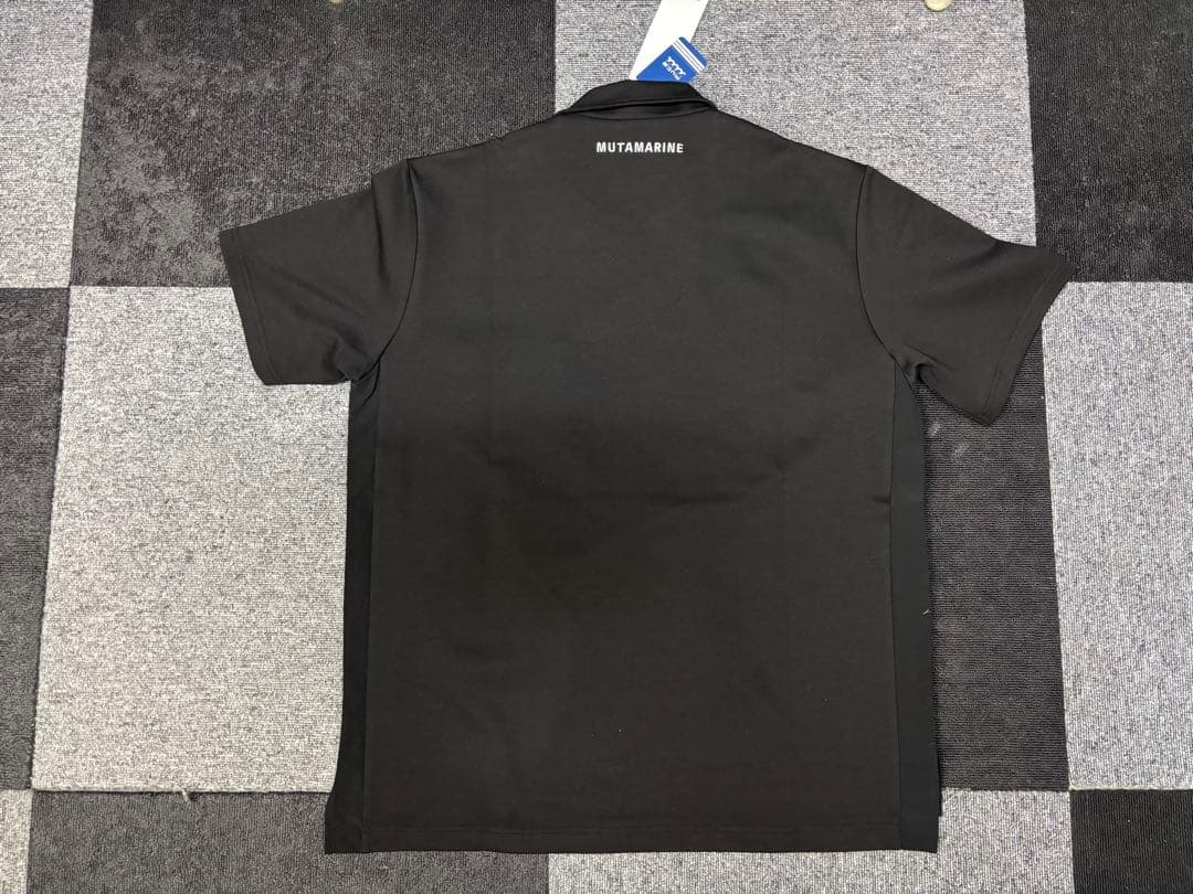 MUTAMARINE ブラックポロシャツ＆ショートパンツセットアップ