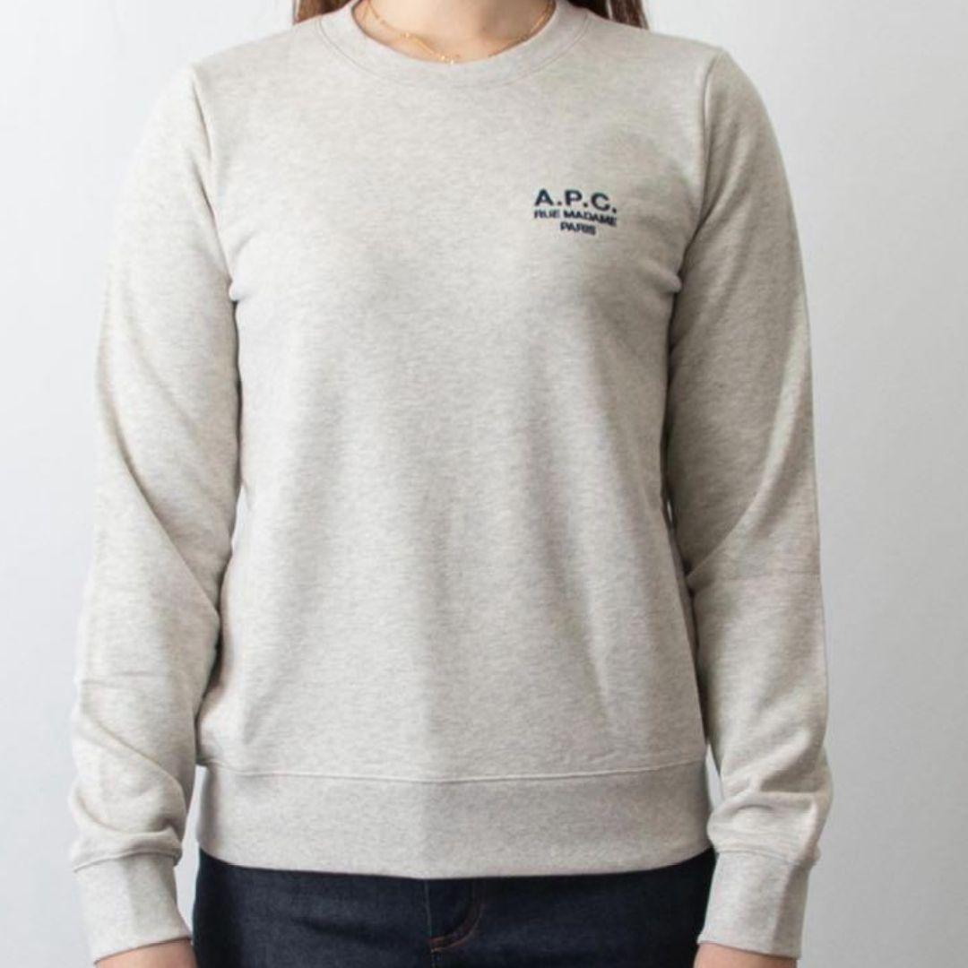 【美品】A.P.C. ロゴ刺繍スウェット レディースsizeM