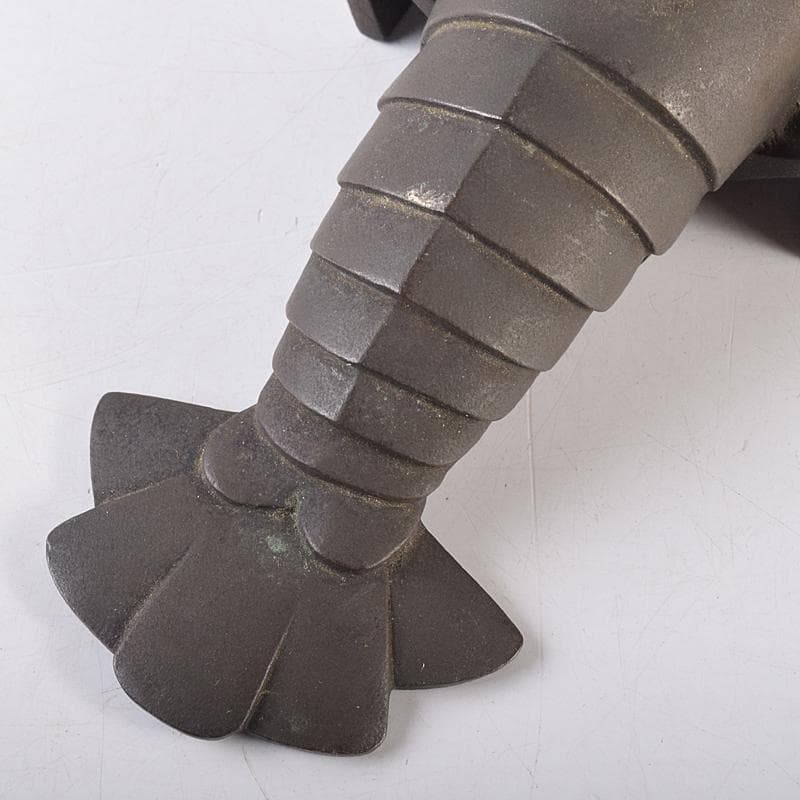 ブロンズ　海老　ロブスター　紙鎮　置物　在銘　約476g　M　R8551