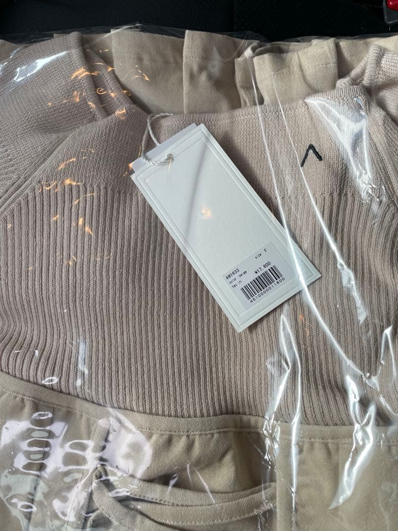 High waist velour mini dress　andmary