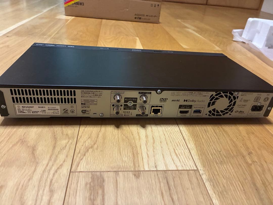 SHARP 4B-C40EW3 ブルーレイレコーダー